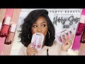 NEW FENTY BEAUTY HOLIDAY LIP SETS SWATCHED | NEW SHADES COMPARED TO OLDER SHADES | Andrea Renee