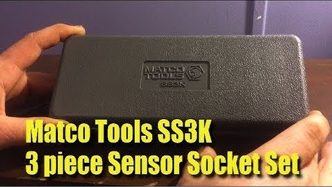 Matco Tools SS3K 3 Piece Sensor Socket Set
