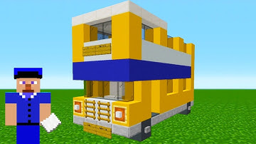 Minecraft Tutorial: How To Make A Open Top Tour Bus "2019 City Tutorial"
