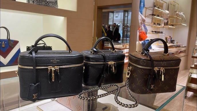 Túi đeo chéo nữ Louis Vuitton Vanity PM In Monogram Empreinte Leather