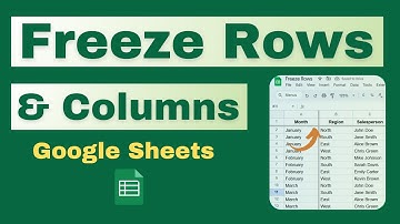 How to Freeze and Unfreeze Rows and Columns in Google Sheets | Beginner Tutorial