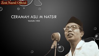 Ceramah Langka M Natsir Tahun 1984 Era Orde Baru