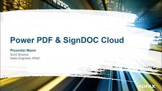 Kofax Power PDF and Kofax SignDOC Cloud