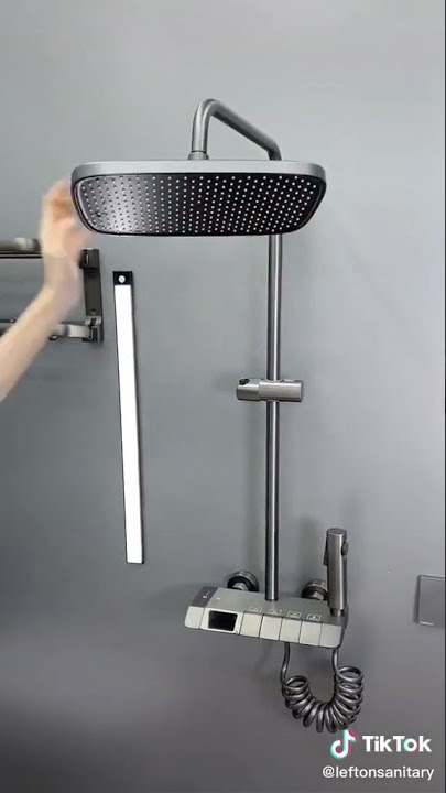 #Digital Piano #Shower System Brass Thermostatic Shower Faucet Rain Shower Head Piano Shower Set