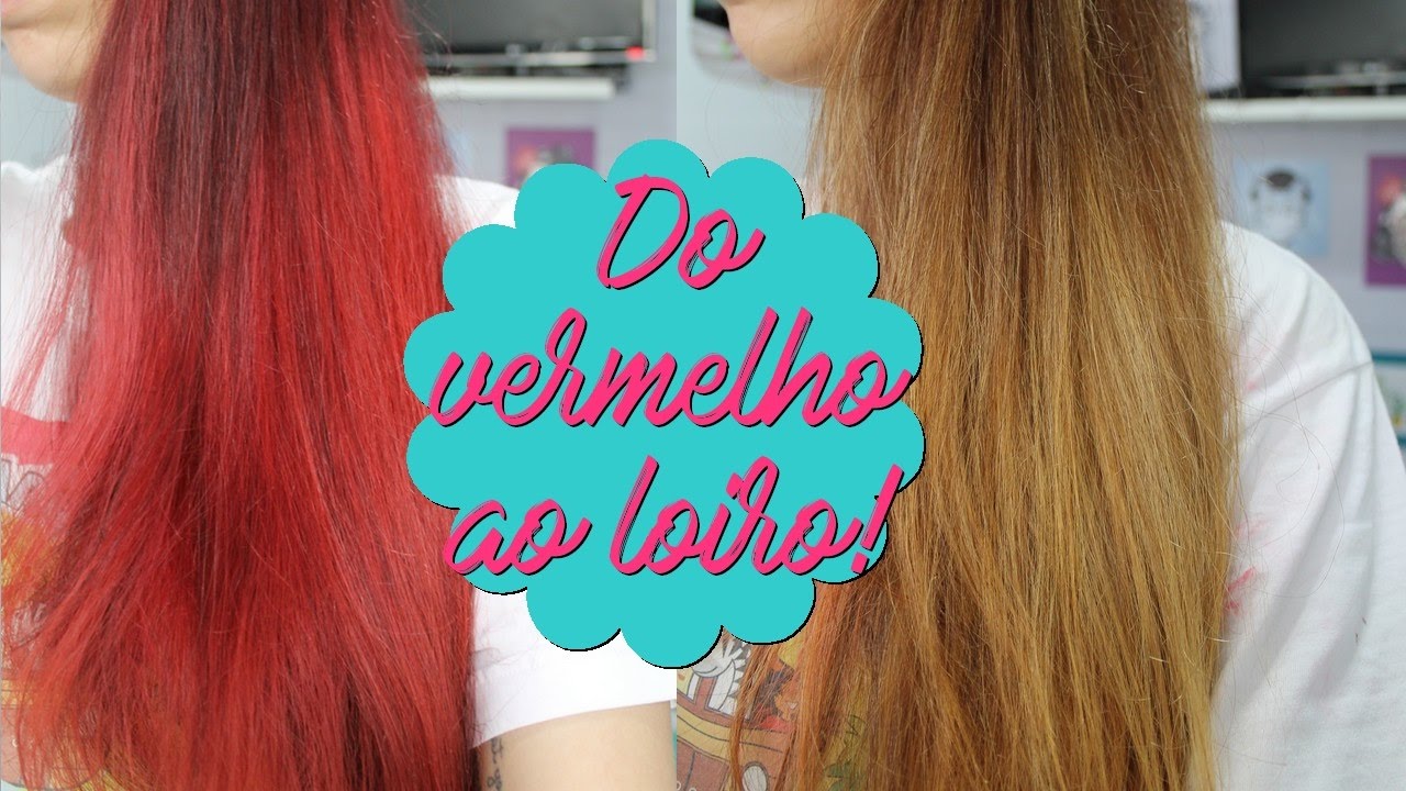 Do vermelho ao loiro SEM descolorir e ESTRAGAR! | Out Color, Leads Care