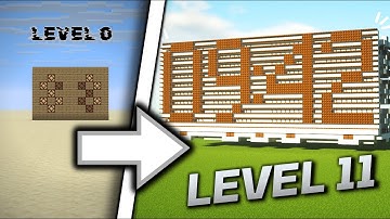 11 niveaus van Redstone-displays