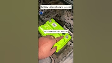 How to uninstall and install battery properly | car battery short circuit | #carrepair