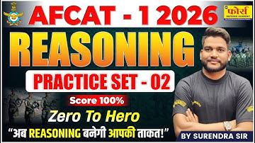 AFCAT 1 2026 Reasoning Practice Set 🔥 | Most Expected Questions | Guaranteed Score Booster! ✈️