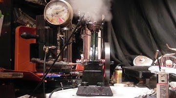 Steam run number 4 of the Stuart Turner No1 vertical steam engine, more fettling to do.