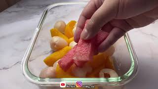 Cara Mudah Membuat Agar-Agar Buah Campur | Agar-Agar Cermin | Puding Buah | Fruit Jelly