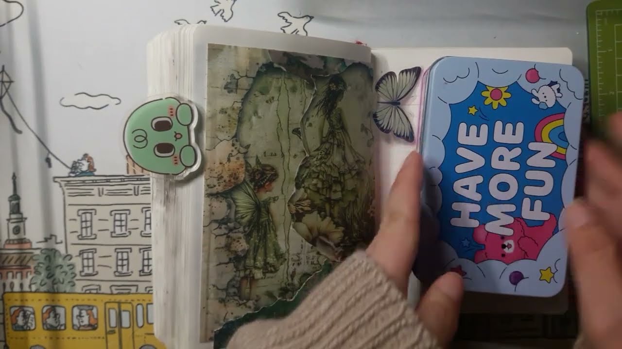 [with umiearth] 등만 바라봐요 │ #scrapbooking #コラージュ #느리게다꾸 #다꾸