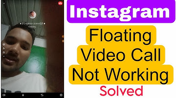 Instagram floating video-call not working 2024 | Instagram video call minimize problem solve