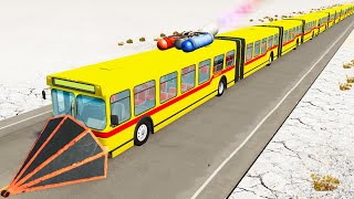 Articulated Bus Crashes #4 - BeamNG DRIVE | CrashTherapy