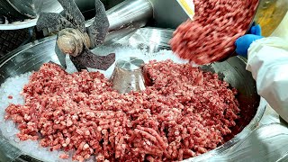 Making amazing sausages at a Korean sausage factory Korean street food