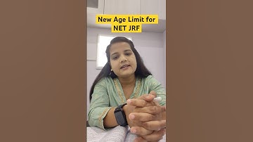 New age limit for NET JRF #netjrf #ntaugcnet #agelimit #jrfagelimit #apniuniversity #shorts