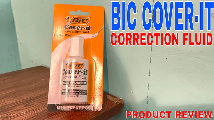 ✅  BIC Cover-It Correction Fluid, 20 Milliliter Bottle, White, 1:Each (WOC12-WE) 🔴