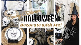 HALLOWEEN DECORATE WITH ME || CONSOLE TABLE IDEAS || HALLOWEEN TABLESCAPE 2022 / InspirationbyCP