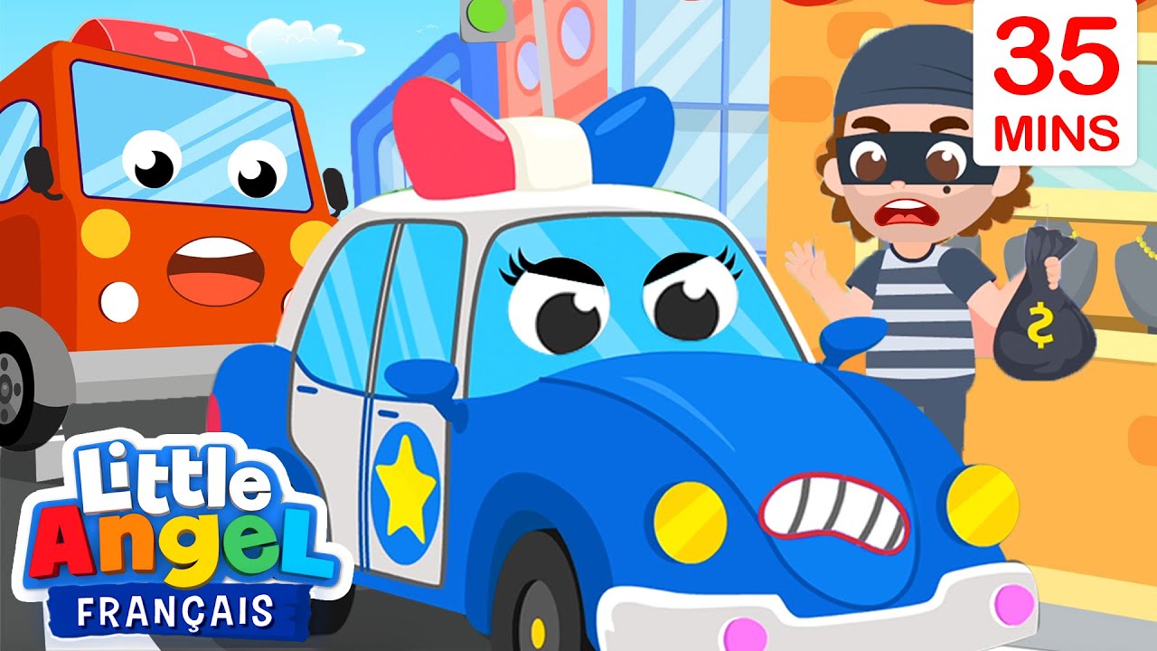 Les Vehicules D Assistance A La Rescousse Comptines Police Et Pompier Little Angel Francais Youtube