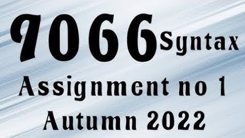AIOU Code 9066 Solved Assignment No.1 Autumn 2022 #aiou #aiousolveassignments