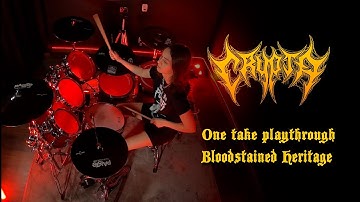 CRYPTA - One Take Drums Playthrough 