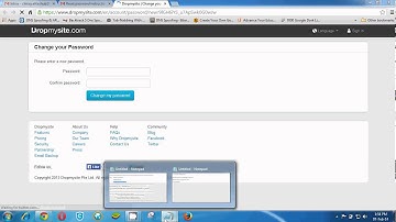 Insecure Password reset mechanism - Dropmysite.com