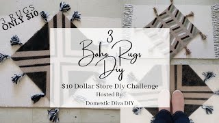 Boho Rugs | $10 Dollar Store Diy