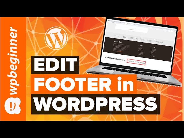👣 How to Edit the Footer in WordPress Step by Step 📝 class=