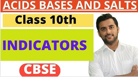Acid Base and Salts Class 10 | Cbse Science | Indicators | Natural & Synthetic Indicators