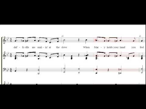 its a jolly holiday with mary youtube jolly holiday sheet music