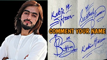 How to Create Signature ll My subscriber signatures Draw your name signature by Naseem Sahel Arts
