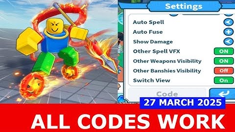 *ALL CODES* [⌛] Weapon Fighting Simulator ROBLOX | MARCH 27, 2025