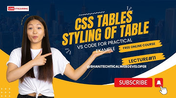 CSS Table Properties | Vertical Align | Caption Side | Empty Cells | Table Layout in CSS #lecture 12