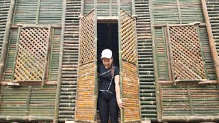 EP8 complete bamboo doors, bamboo houses bushcraft #bushcraft #bamboo #survival #Bamboo_house #camp