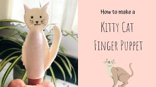 How to Make a Cat Finger Puppet || Cute Cat Finger Puppet || DIY Cat Finger Puppet With Fabric