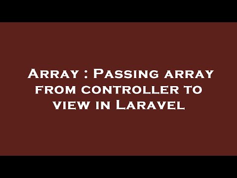 Array : Passing
