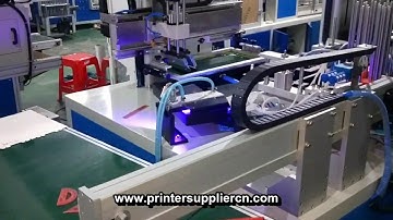 stationery ruler screen printing machine(Led Drying system)， automatic ruler screen printer machine