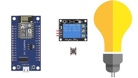 Control a lamp with ESP8266 NodeMCU and push button