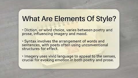 What Are Elements Of Style? - The Prose Path
