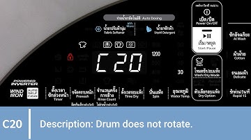 Error Code C20: Drum does not rotate