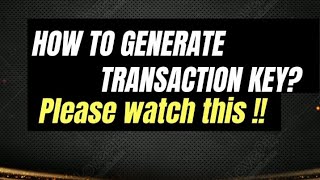 HOW TO GENERATE TRANSACTION KEY ? l VTEC TUTORIAL (Visionary Tycoon Empire Corp. ) screenshot 5