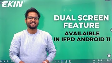 How To Use Split Screen In Interactive Flat Panel | Android 11 | #ekin