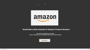 Exploratory Data Analysis of Amazon Reviews | Data Visualization using Tableau