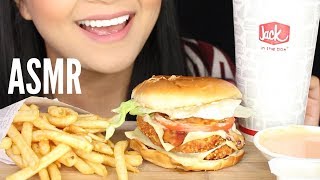 Asmr jack in the box really big chicken sandwich and fries eating
sounds mukbang