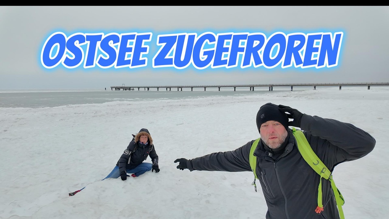 OSTSEE zugefroren! Eiszeit auf der Insel Usedom! Winter 2026