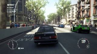 GRID 2 PC Multiplayer Race Gameplay: Tier 1 Upgraded BMW M3 E30 Sport Evo in Barcelona
