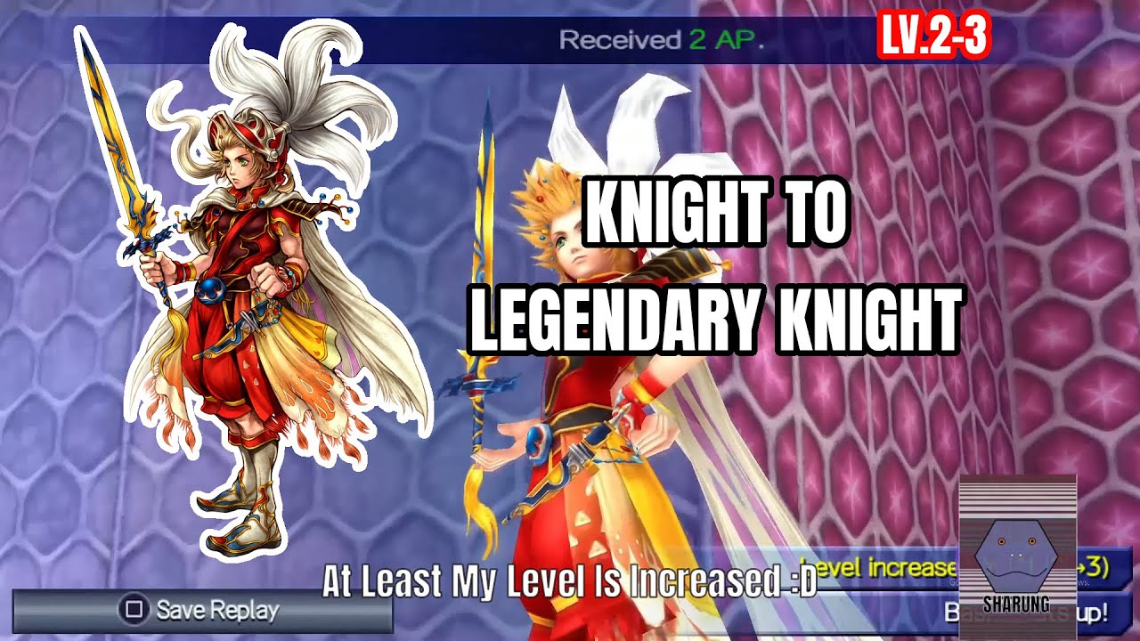 Knight To Legendary Knight | Onion Knight Lv 2-3 | Dissidia Final Fantasy PSP (PPSSPP) | Sharung