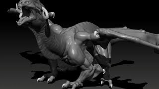 Dragon part2 - speed sculpt timelapse
