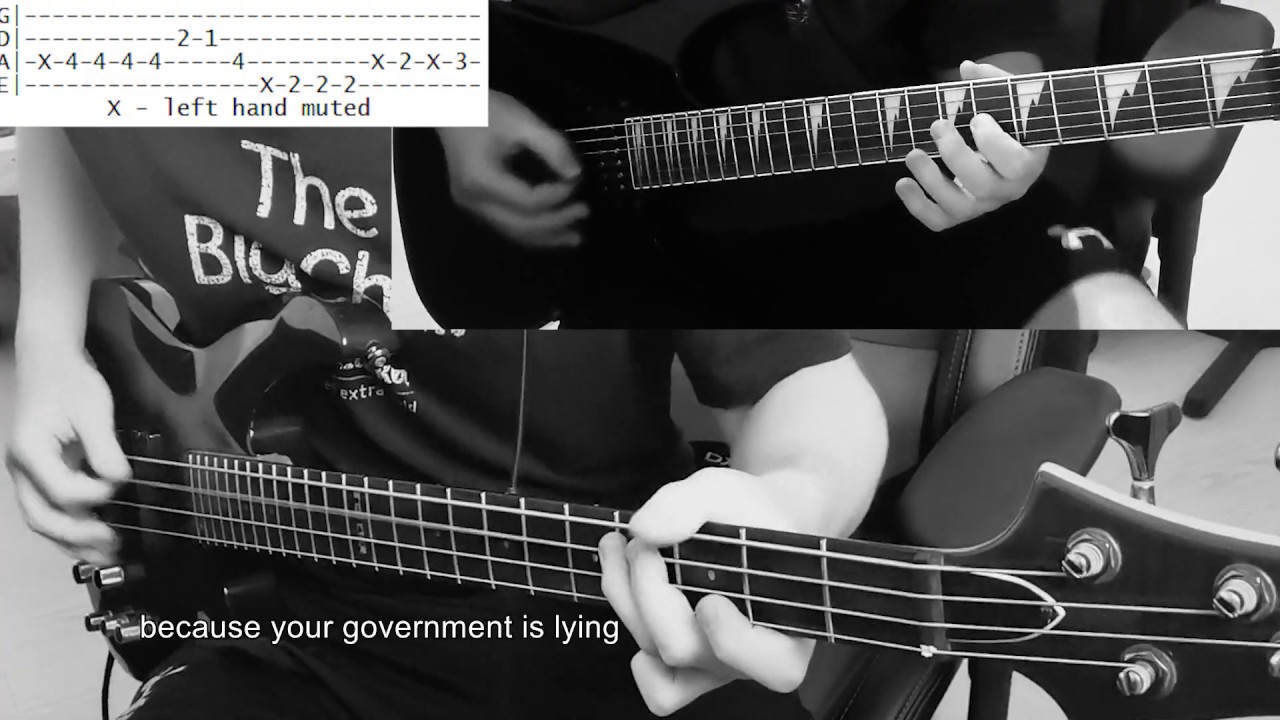AntiFlag  Die For Your Government (bass and guitar cover) + TABS