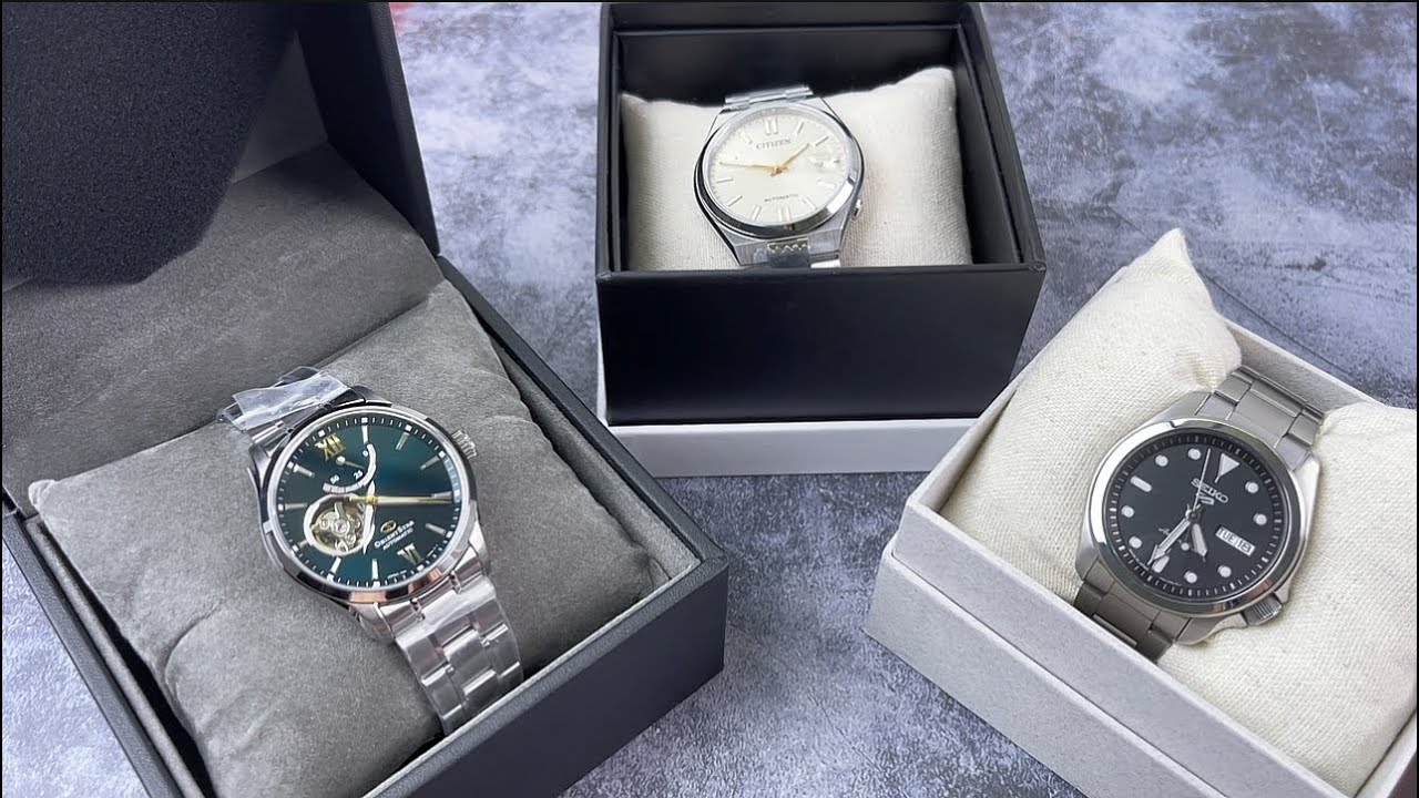 Shop về thêm đồng hồ nội địa Nhật chính hãng: Orient star Open heart, Seiko5 sports