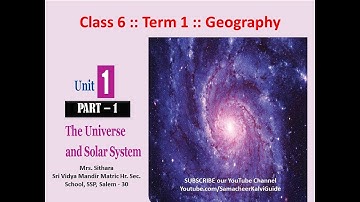 THE UNIVERSE AND SOLAR SYSTEM || CLASS 6 TERM 1 | SOCIAL -GEOGRAPHY || UNIT 1 PART 1 || Mrs. Sithara